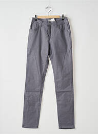 Pantalon slim tissage enduit taille normale gris S.QUISE femme