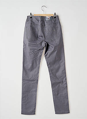 Pantalon slim tissage enduit taille normale gris S.QUISE femme