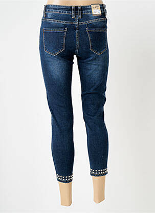 Pantacourt stretch taille normale bleu X-MAX femme