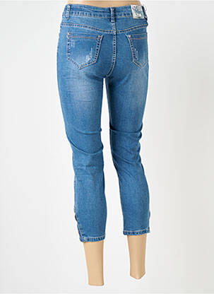 Pantacourt stretch taille normale bleu X-MAX femme