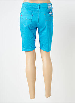 Bermuda tissage popeline taille normale bleu X-MAX femme