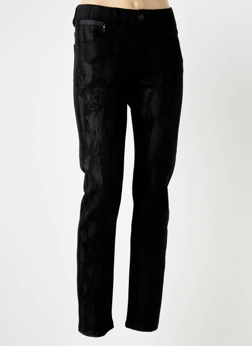 Pantalon slim stretch taille normale noir S.QUISE femme