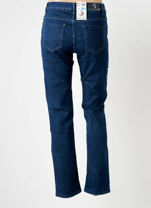 Jeans coupe slim bleu S.QUISE pour femme