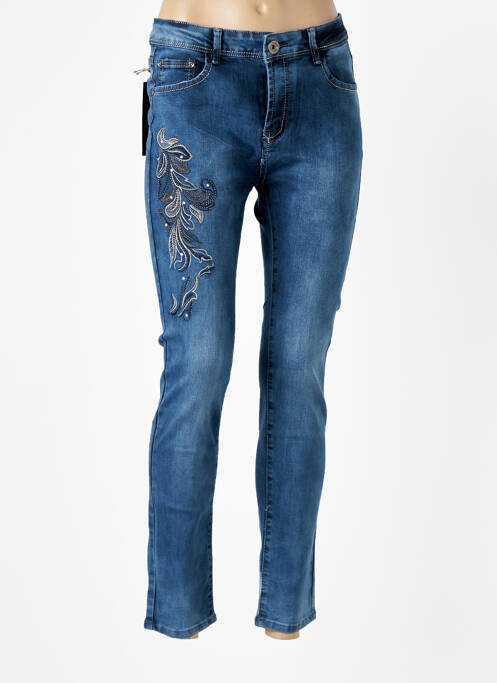 Jeans coupe slim bleu X-MAX pour femme