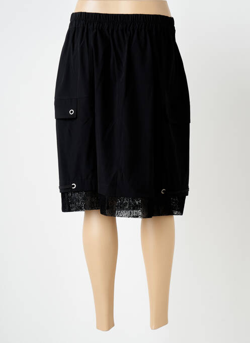 Jupe mi-longue noir S.QUISE pour femme
