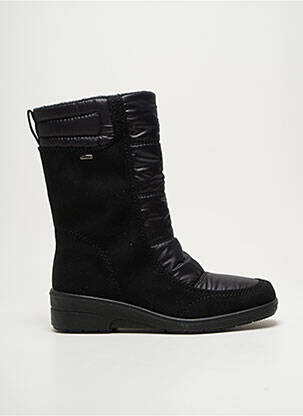 Bottines/boots tissage satiné talon de 4 à 6cm noir JENNY ARA femme