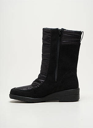 Bottines/boots tissage satiné talon de 4 à 6cm noir JENNY ARA femme