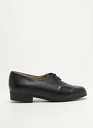 Derbies tissage satiné talon plat jusqu'à 3cm noir ARTIKA SOFT femme