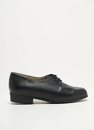 Derbies tissage satiné talon plat jusqu'à 3cm noir ARTIKA SOFT femme