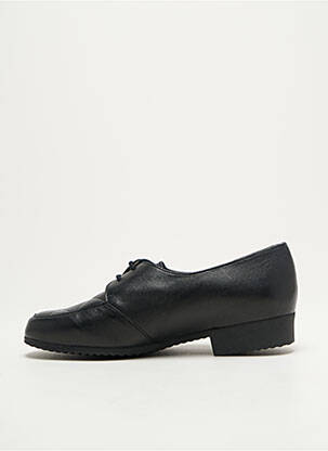 Derbies tissage satiné talon plat jusqu'à 3cm noir ARTIKA SOFT femme