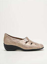Chaussures de confort matière lisse talon de 4 à 6cm beige ARTIKA SOFT femme