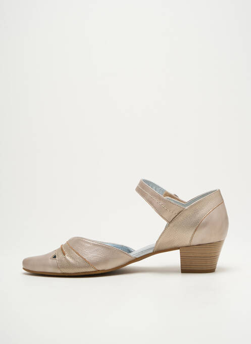 Sandales/Nu pieds beige ARTIKA SOFT pour femme