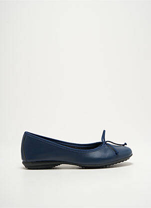 Ballerines matière lisse talon plat jusqu'à 3cm bleu DCHICAS femme