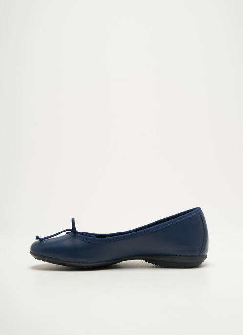 Ballerines matière lisse talon plat jusqu'à 3cm bleu D'CHICAS femme