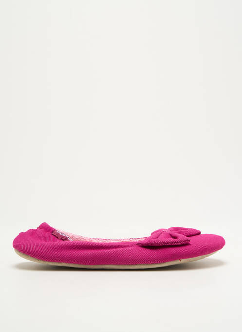 Chaussons/Pantoufles rose ISOTONER pour femme