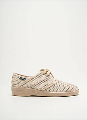 Chaussons/pantoufles bout rond bout rond beige LA VAGUE unisexe