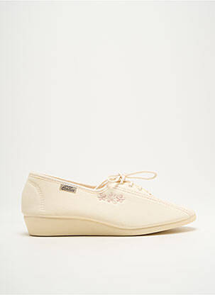Chaussons/Pantoufles beige GOES pour femme