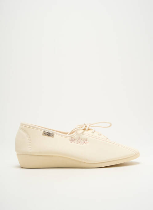 Chaussons/Pantoufles beige GOES pour femme