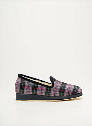 Chaussons/pantoufles bout rond talon plat jusqu'à 3cm violet SEMELFLEX femme