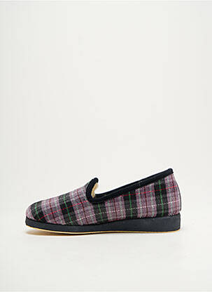 Chaussons/pantoufles bout rond talon plat jusqu'à 3cm violet SEMELFLEX femme