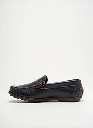 Mocassins matière lisse bout rond bleu L'ECUME homme