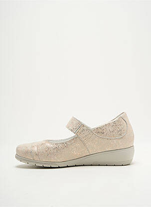 Ballerines semelle amovible talon de 4 à 6cm beige MOBILS femme