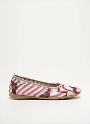 Chaussons/pantoufles impression talon plat jusqu'à 3cm rose LA MAISON DE L'ESPADRILLE femme