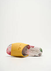 Chaussons/Pantoufles jaune SEMELFLEX pour femme seconde vue