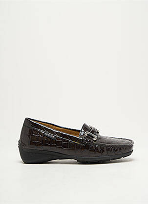 Mocassins tissage satiné talon plat jusqu'à 3cm gris MEPHISTO femme
