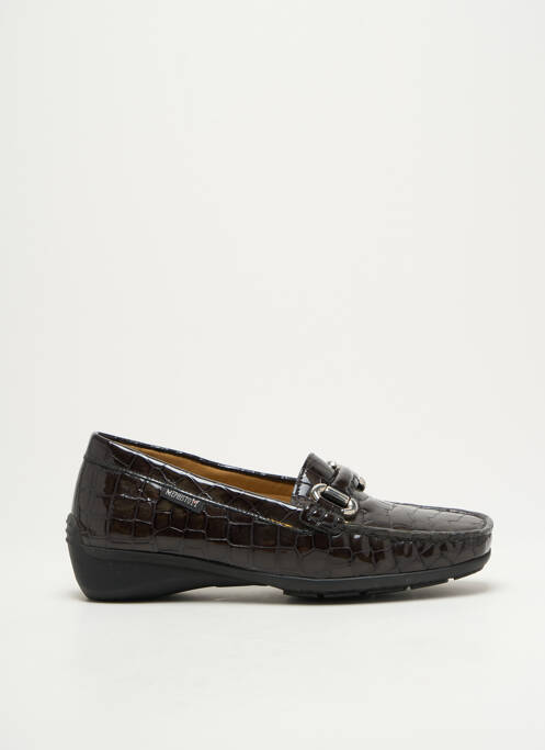 Mocassins tissage satiné talon plat jusqu'à 3cm gris MEPHISTO femme