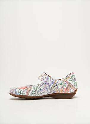 Ballerines impression talon plat jusqu'à 3cm blanc MOBILS femme