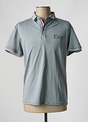 Polo stretch manches courtes gris EA 7 homme