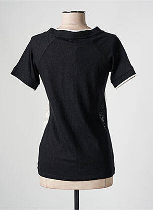 T-shirt col v manches courtes noir ODEMAI femme