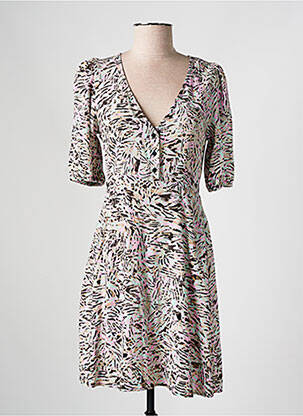 Robe courte manches courtes manches courtes rose VERO MODA femme