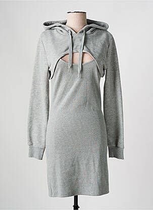 Robe mi-longue manches longues manches longues gris TALLY WEIJL femme