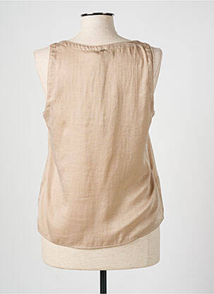 Top coupe fluide sans manche beige ANDAMIO femme