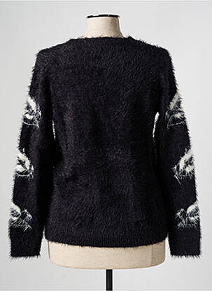 Pull stretch manches longues noir AFIBEL femme