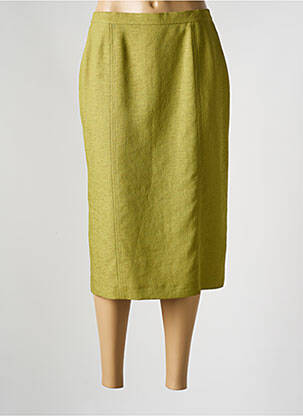 Jupe mi-longue taille à pinces vert FRANCOISE DE FRANCE femme