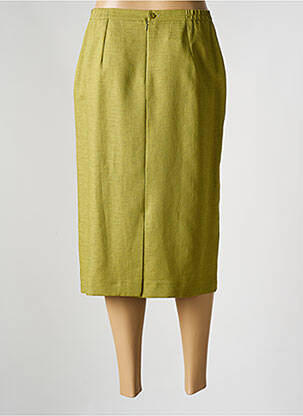 Jupe mi-longue taille à pinces vert FRANCOISE DE FRANCE femme