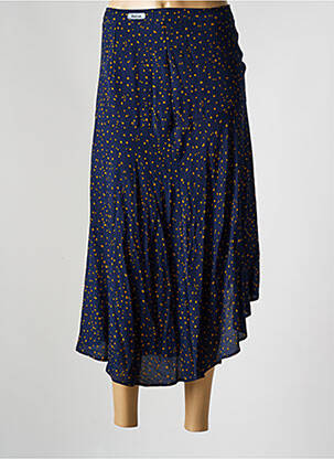 Jupe longue coupe asymétrique bleu SALSA femme