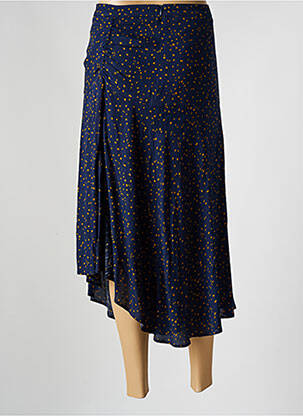 Jupe longue coupe asymétrique bleu SALSA femme