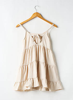 Robe mi-longue fines bretelles fines bretelles beige MOLLY BRACKEN fille