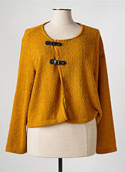 Gilet manches longues jaune MALOKA pour femme seconde vue