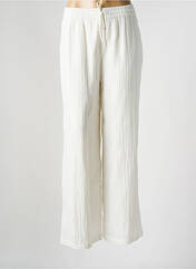Pantalon large blanc PIECES pour femme seconde vue