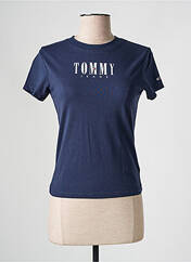 T-shirt bleu TOMMY HILFIGER pour homme seconde vue