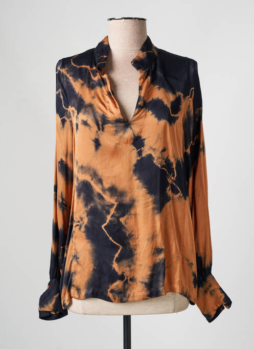 Blouse orange LAUREN VIDAL pour femme