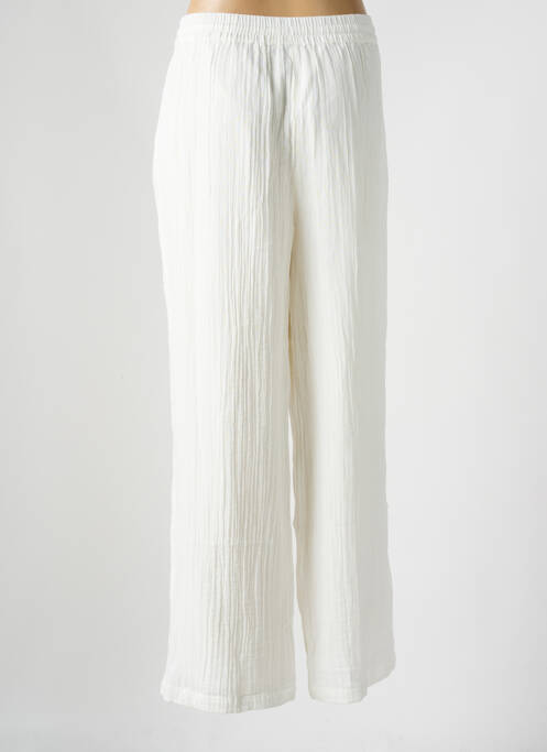 Pantalon large blanc PIECES pour femme