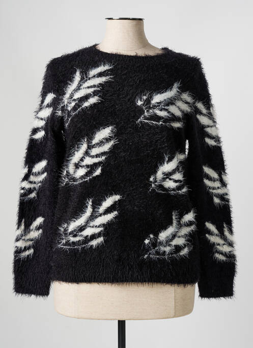 Pull stretch manches longues noir AFIBEL femme