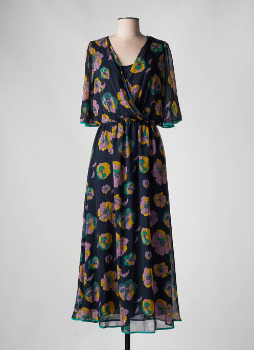 Robe longue bleu LA FEE MARABOUTEE pour femme