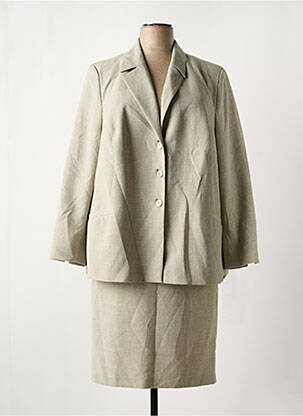 Ensemble jupe tissage crêpe beige GUY DUBOUIS femme
